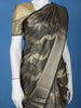Black Floral Woven Semi Tussar Saree