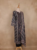 Black Geometric Printed Design Cotton Straight-Cut Salwar Suit