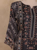 Black Geometric Printed Design Cotton Straight-Cut Salwar Suit