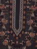Black Geometric Printed Design Cotton Straight-Cut Salwar Suit