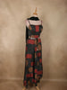 Black Geometric Printed Design Crepe Palazzo Suit with Dupatta