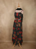 Black Geometric Printed Design Crepe Palazzo Suit with Dupatta