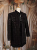 Black Geometric Sequins Embroidered Indo-Western Velvet Sherwani