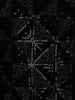 Black Geometric Sequins Embroidered Velvet Men’s Suit