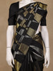 Black Geometric Woven Pure Kanchipuram Silk Saree with Zari Work