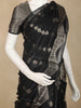 Black Gold Zari Butta Design Semi Banarasi Saree with Intricate Zari Border