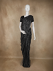 Black Heavy Sequins Embroidered Design Net Designer Saree