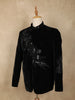Black Heavy Sequins and Beads Embroidered Design Velvet Men’s Suit