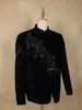 Black Heavy Sequins and Beads Embroidered Design Velvet Men’s Suit