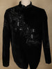Black Heavy Sequins and Beads Embroidered Design Velvet Men’s Suit