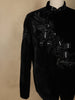 Black Heavy Sequins and Beads Embroidered Design Velvet Men’s Suit