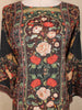 Black Kashmiri Floral Printed Design Crepe Straight Cut Salwar Suit with Dupatta