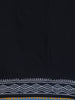 Black Leaf Designed Cotton Saree - Diadem