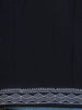 Black Leaf Printed Cotton Saree - Diadem