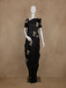 Black Obstacle Design Woven Semi Tussar Saree