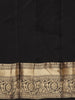 Black Paisley Butta Design Kanchipuram Silk Saree