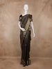 Black Paisley Butta Design Kanchipuram Silk Saree