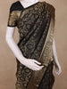 Black Paisley Butta Design Kanchipuram Silk Saree