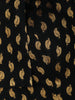 Black Paisley Design Silk Readymade Blouse