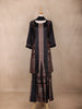 Black Printed Polished Cotton Palazzo Salwar Suit