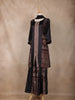 Black Printed Polished Cotton Palazzo Salwar Suit