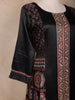 Black Printed Polished Cotton Palazzo Salwar Suit
