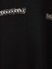 Black Puff Sleeve Textured Cotton Frock For Kids