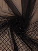 Black Sequin Embellished Design Net Saree