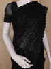 Black Sequin Embellished Design Net Saree