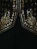 Black Sequin Embroidered Design Chiffon Palazzo Suit