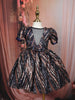 Black Sequins Embellished Design Party Wear Kids Net Gown