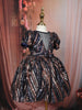 Black Sequins Embellished Design Party Wear Kids Net Gown