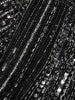 Black Sequins Embellished Satin Ready To Wear Saree - Diadem