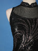 Black Sequins Embroidered Net Palazzo Suit With Dupatta