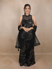 Black Sequins Embroidered Net Palazzo Suit With Dupatta