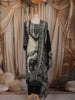 Black Sequins and Beads Embroidered Design Crepe Salwar Suit