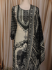 Black Sequins and Beads Embroidered Design Crepe Salwar Suit
