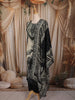 Black Sequins and Beads Embroidered Design Crepe Salwar Suit