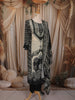 Black Sequins and Beads Embroidered Design Crepe Salwar Suit
