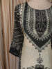 Black Sequins and Beads Embroidered Design Crepe Salwar Suit