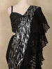 Black Sequins Embroidered Design Georgette Ready To Wear Saree with Designer Blouse