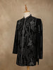 Black Sequins and Beads Embroidered Design Polynosic Men's Sherwani Set