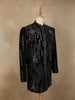Black Sequins and Beads Embroidered Design Polynosic Men's Sherwani Set