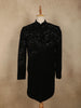 Black Sequins and Beads Embroidered Design Polynosic Sherwani Suit