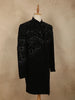 Black Sequins and Beads Embroidered Design Polynosic Sherwani Suit
