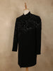 Black Sequins and Beads Embroidered Design Polynosic Sherwani Suit
