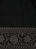 Black Solid Design Semi Banarasi Silk Saree