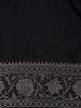 Black Solid Design Tussar Silk Saree