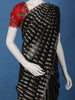 Black Striped Design Tissue Saree