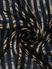 Black Striped Design Tissue Saree